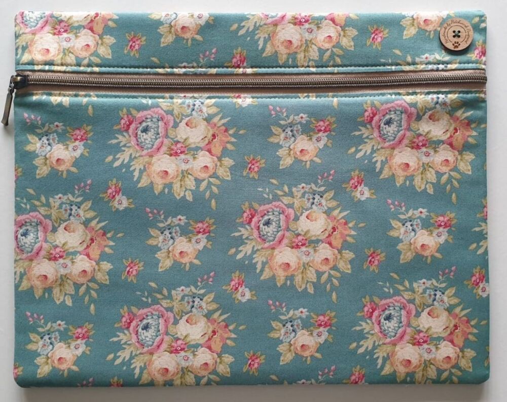 Tilda vintage roses project bag W14" x H11"