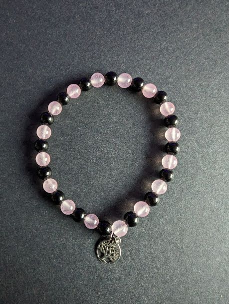 Rose Quartz & Black Onyx