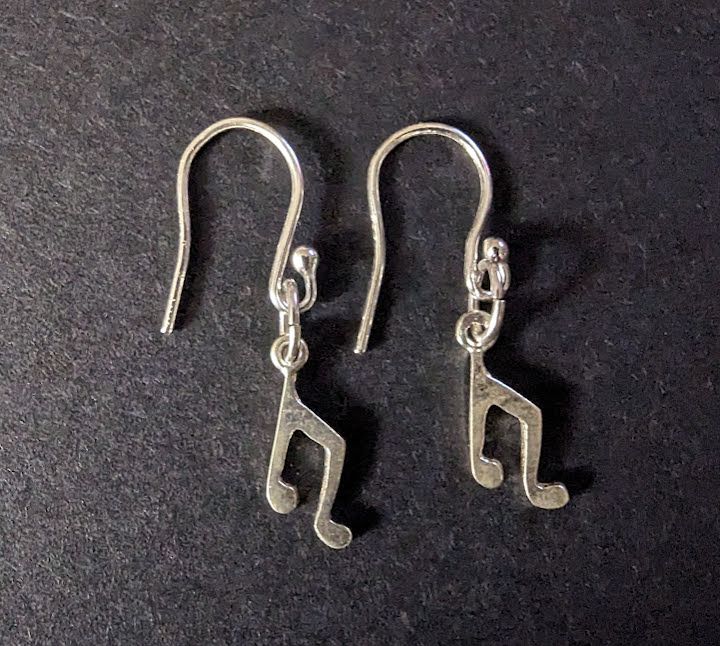 Dainty Sterling Silver Musical Notes