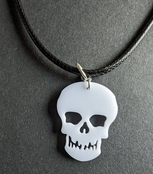 White Acrylic Skull