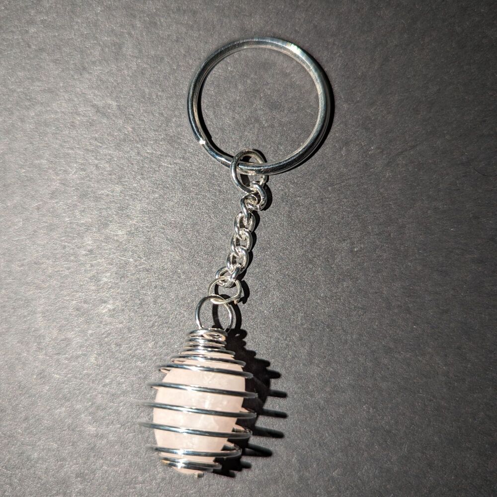 Rose Quartz Keyring