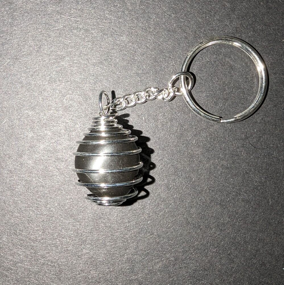 Black Obsidian Keyring