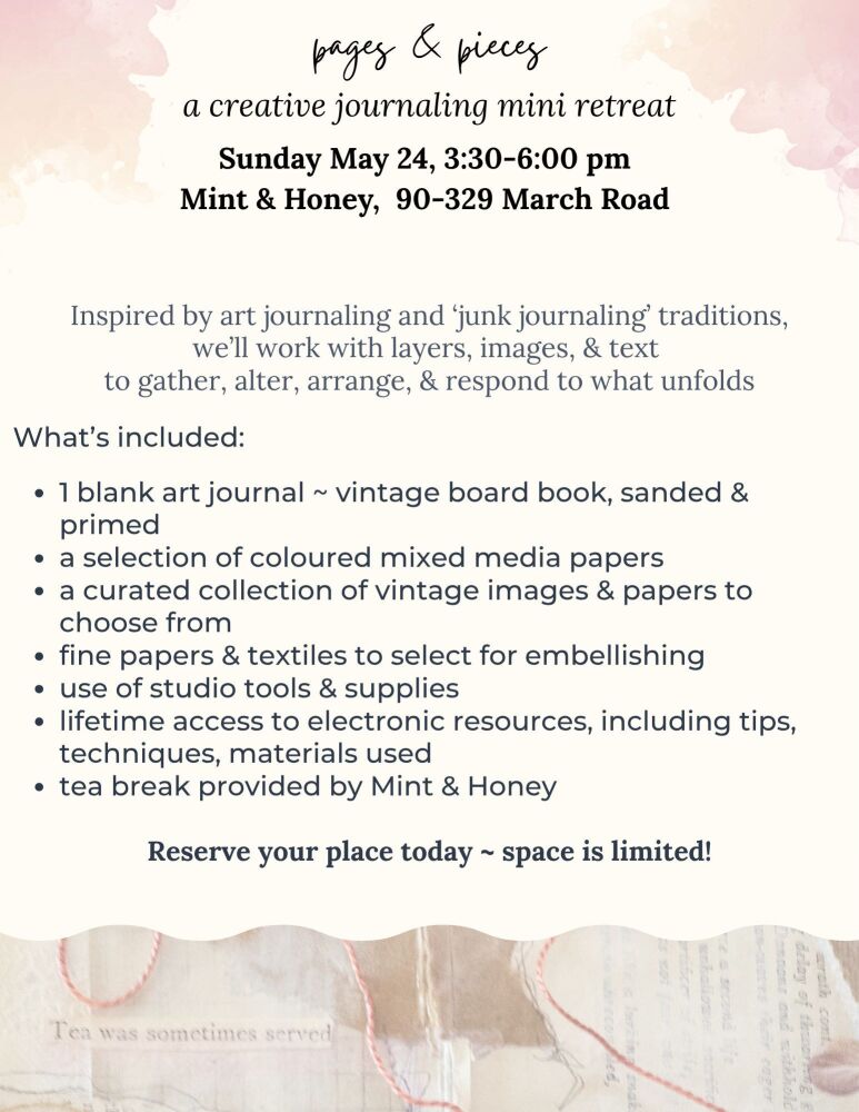 creative journaling mini retreat ~ pages & pieces