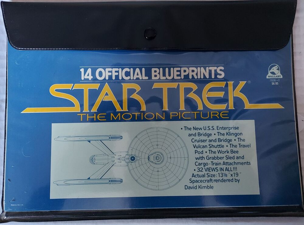 Star Trek, The Motion Picture, 14 Official Blueprints, 1980, Wallaby Pub