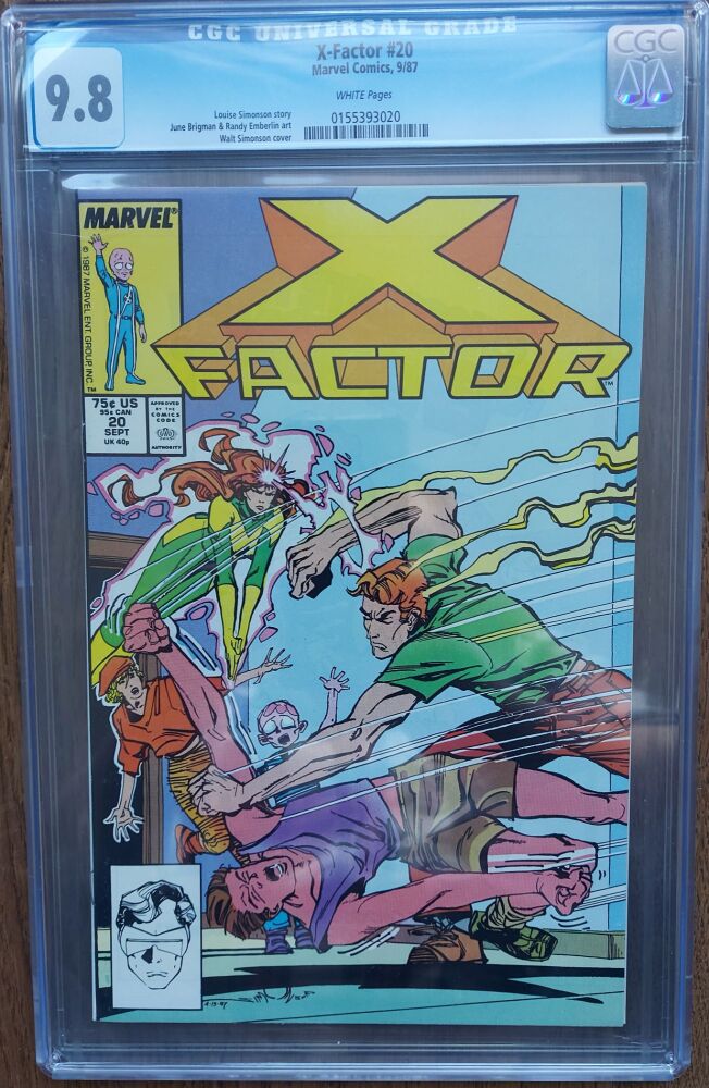 X-Factor #20 CGC 9.8 1987 - White Pages Walt Simonson Cover