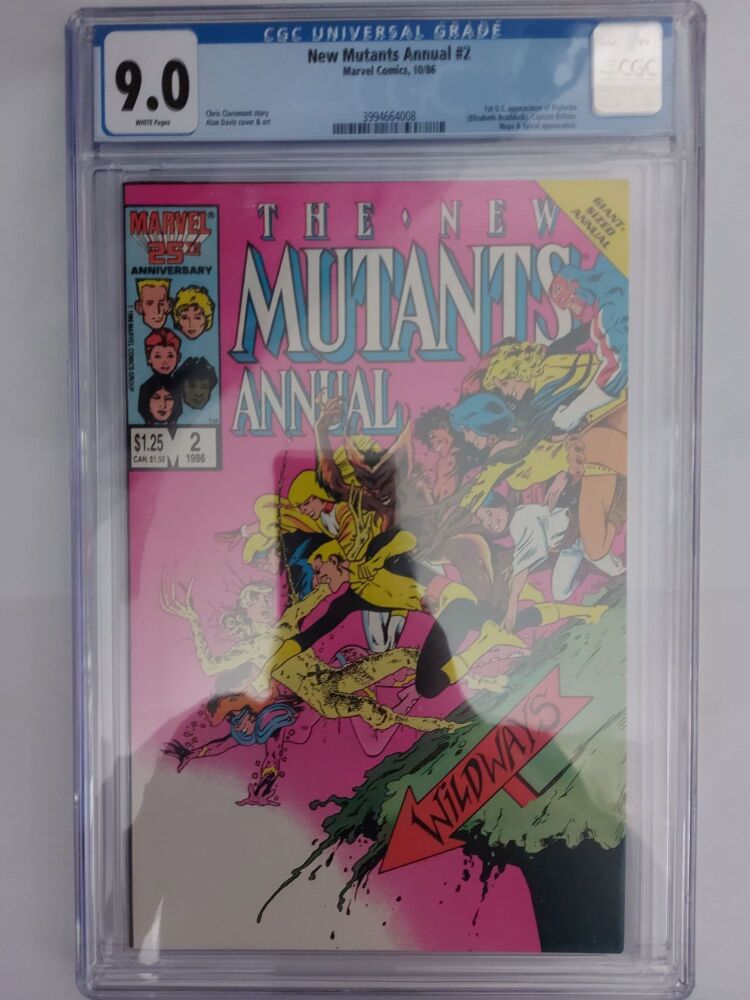 The New Mutants Annual #2 - 1st App of Psylocke - CGC 9.0