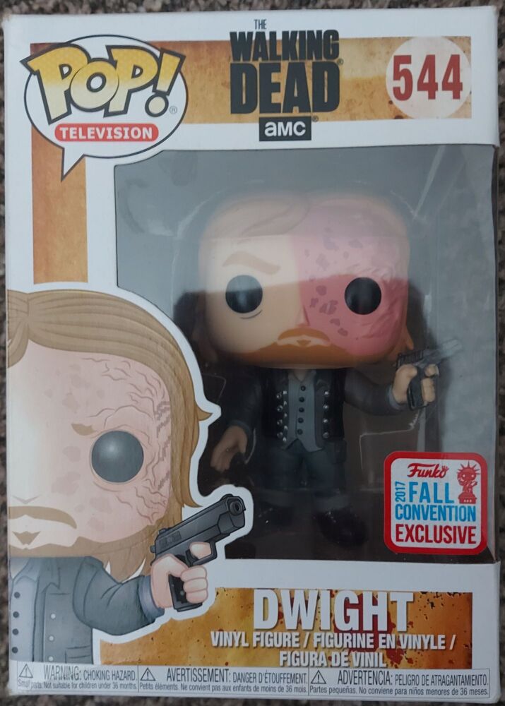 Funko Pop! DWIGHT #544 2017 NYCC Exclusive The Walking Dead Box Damaged