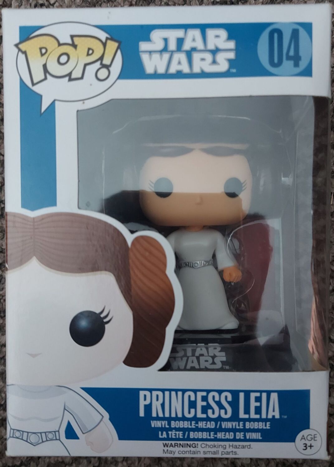 Funko Pop! Princess Leia #04 Blue box vaulted Star Wars