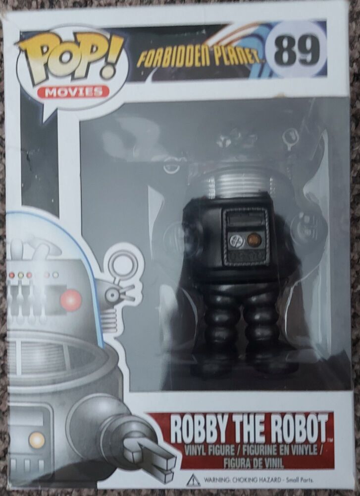 Funko POP! Forbidden Planet Robby The Robot 89 Rare & Vaulted w/Pop Protector Damaged Box