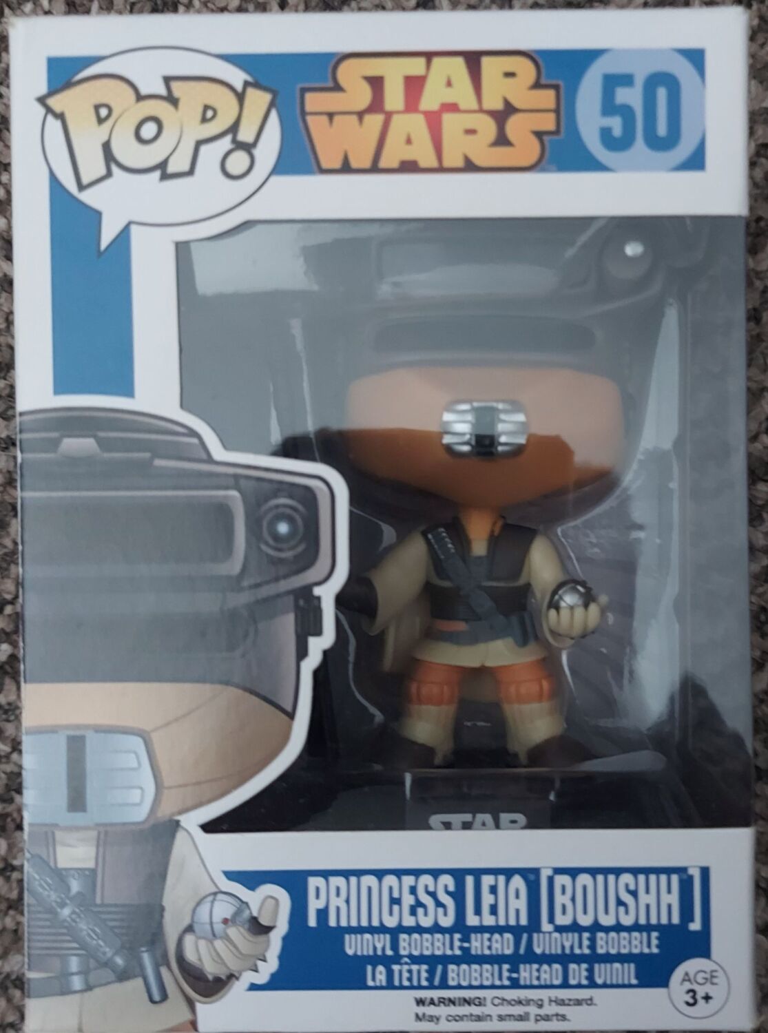 Funko Pop! PRINCESS LEIA BOUSHH #50 Star Wars Original Blue Box