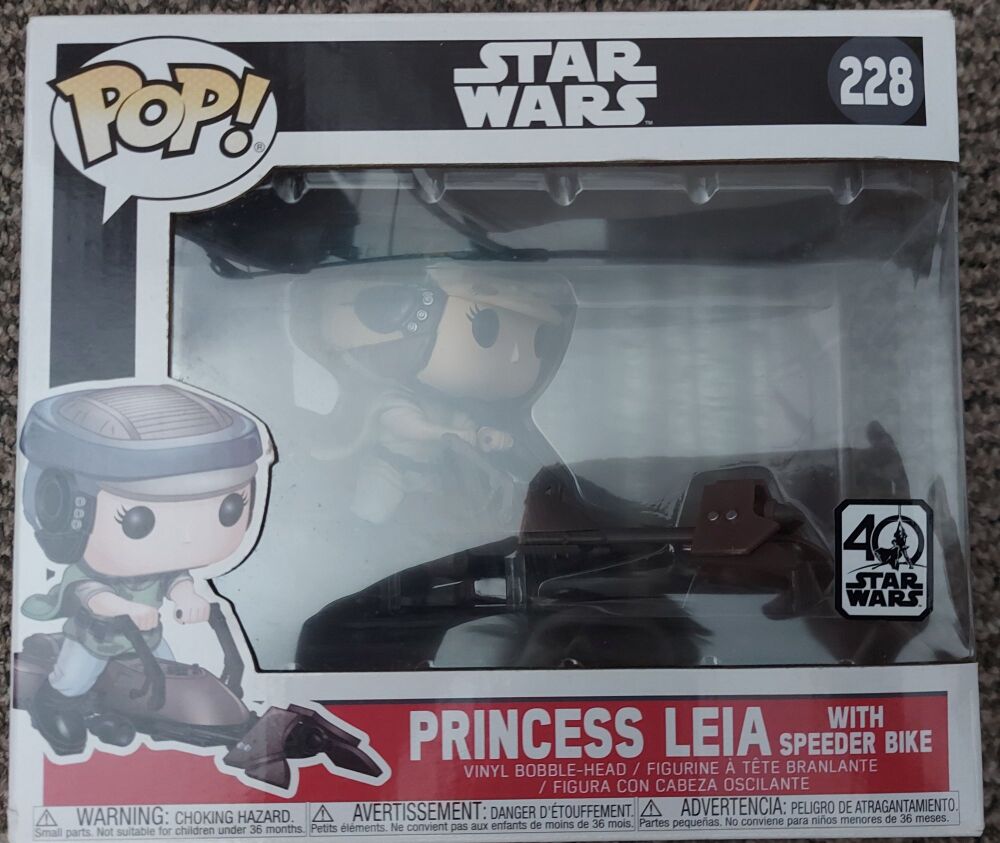 Funko Pop! Star Wars 228: Princess Leia with Speeder Bike