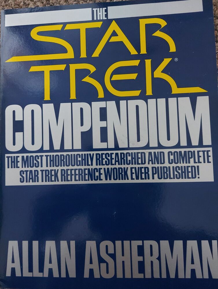 The Star Trek Compendium 1st printing 1981 Softback Allan Asherman