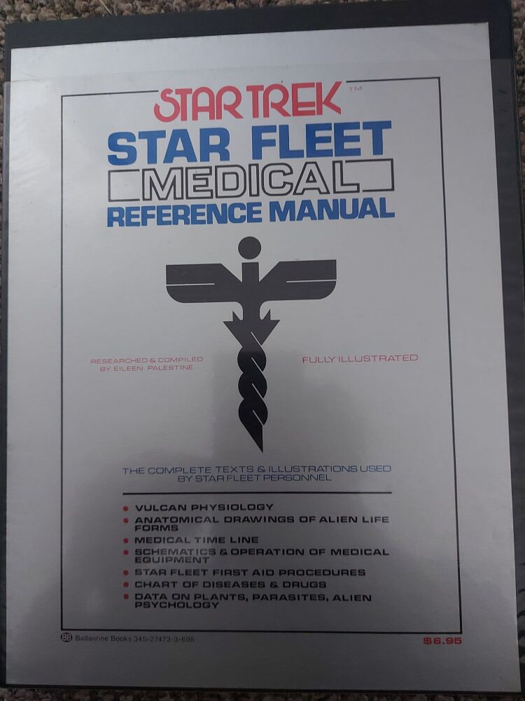 Original 1977 Star Trek Star Fleet Medical Manual- First Mass Printing