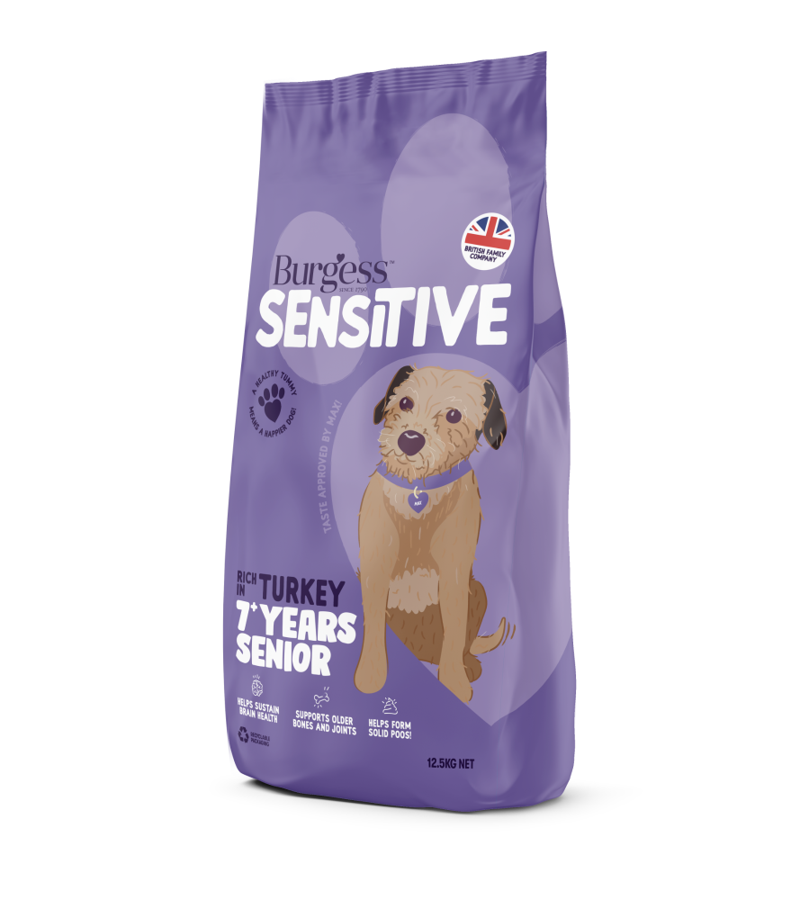 Burgess Sensitive Senior 7+ Turkey 12.5kg