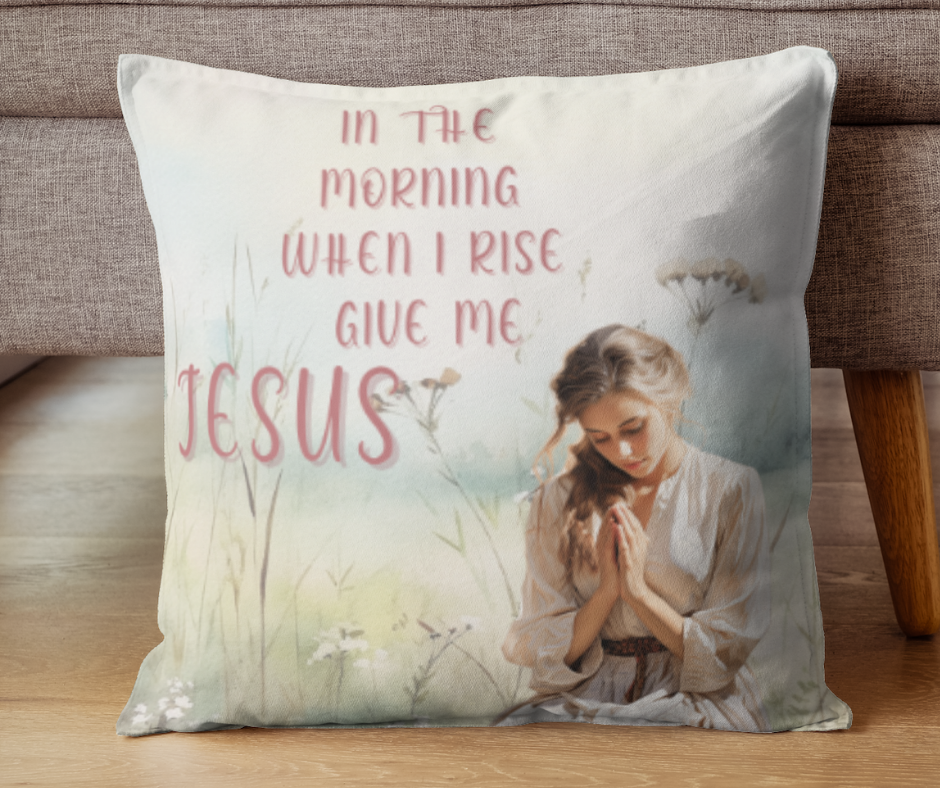 Praying Woman Scatter Cushion