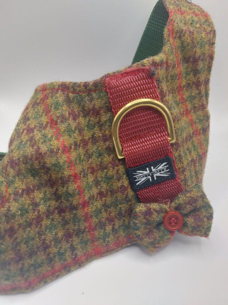 Donegal Tweed Dog Harness, Coat