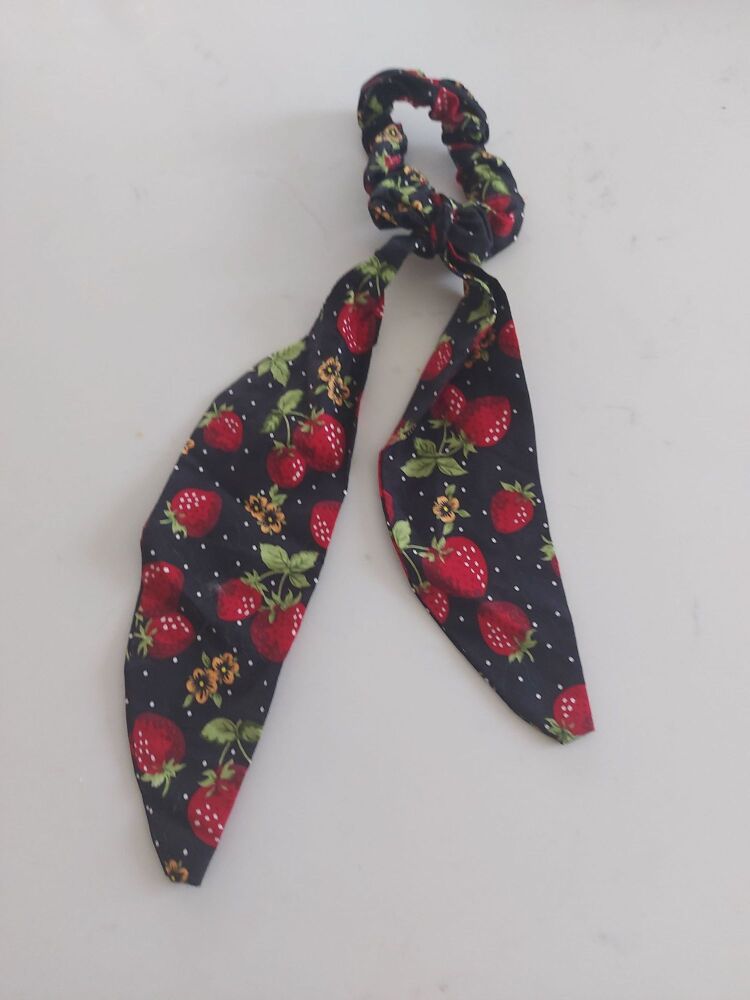 Strawberry Tail Hair Scrunchie