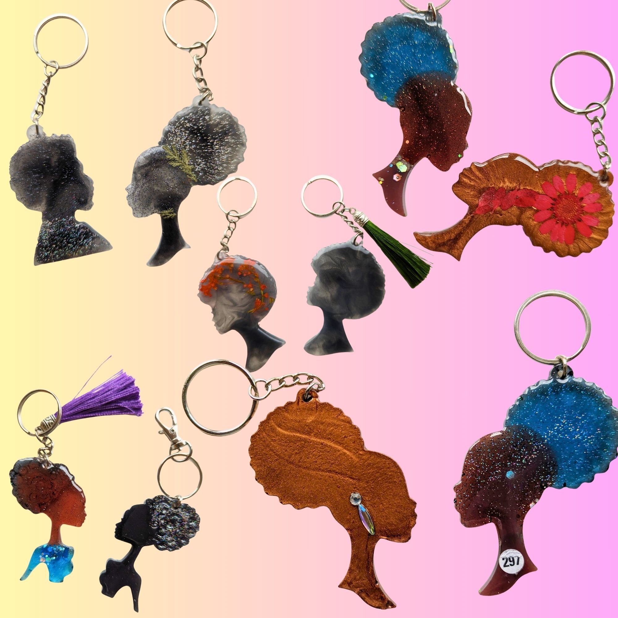 face keyring clusters