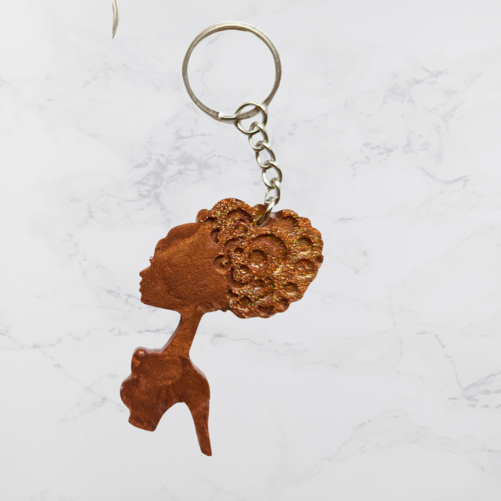 Brown Keyring