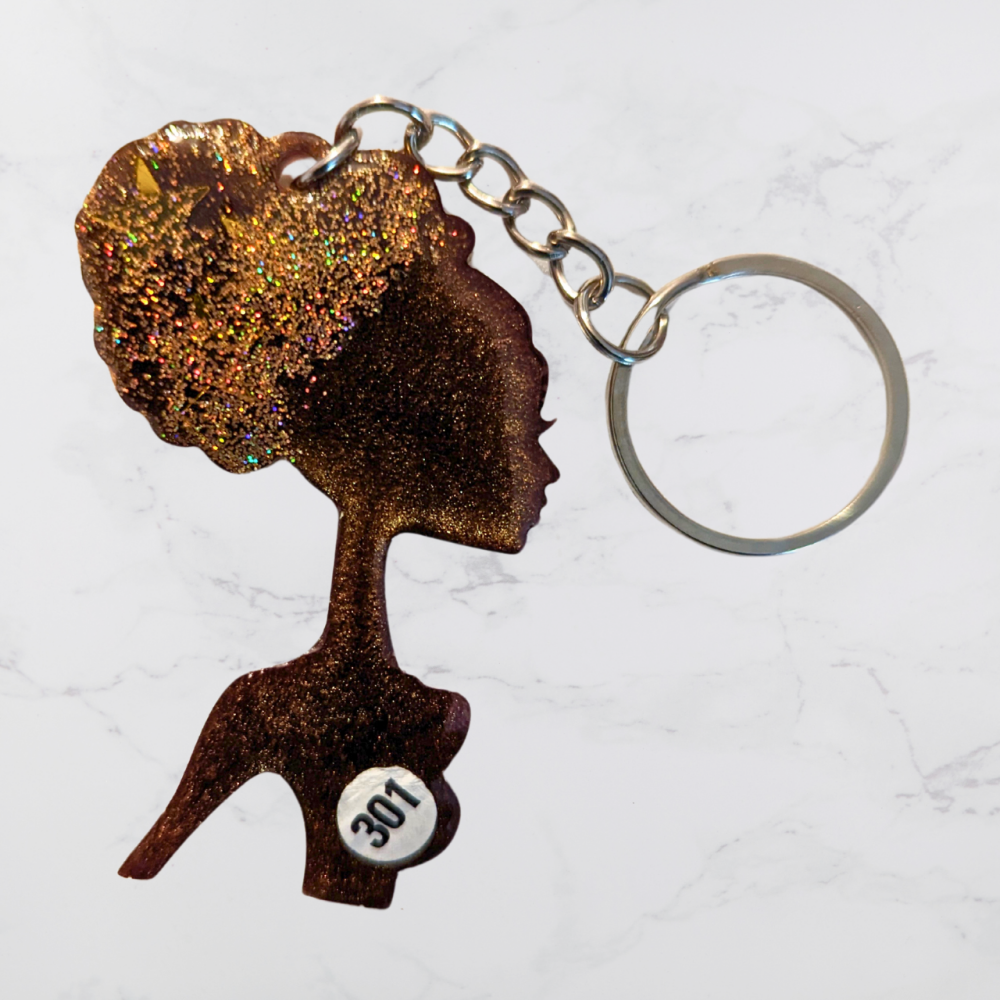 Brown Keyring