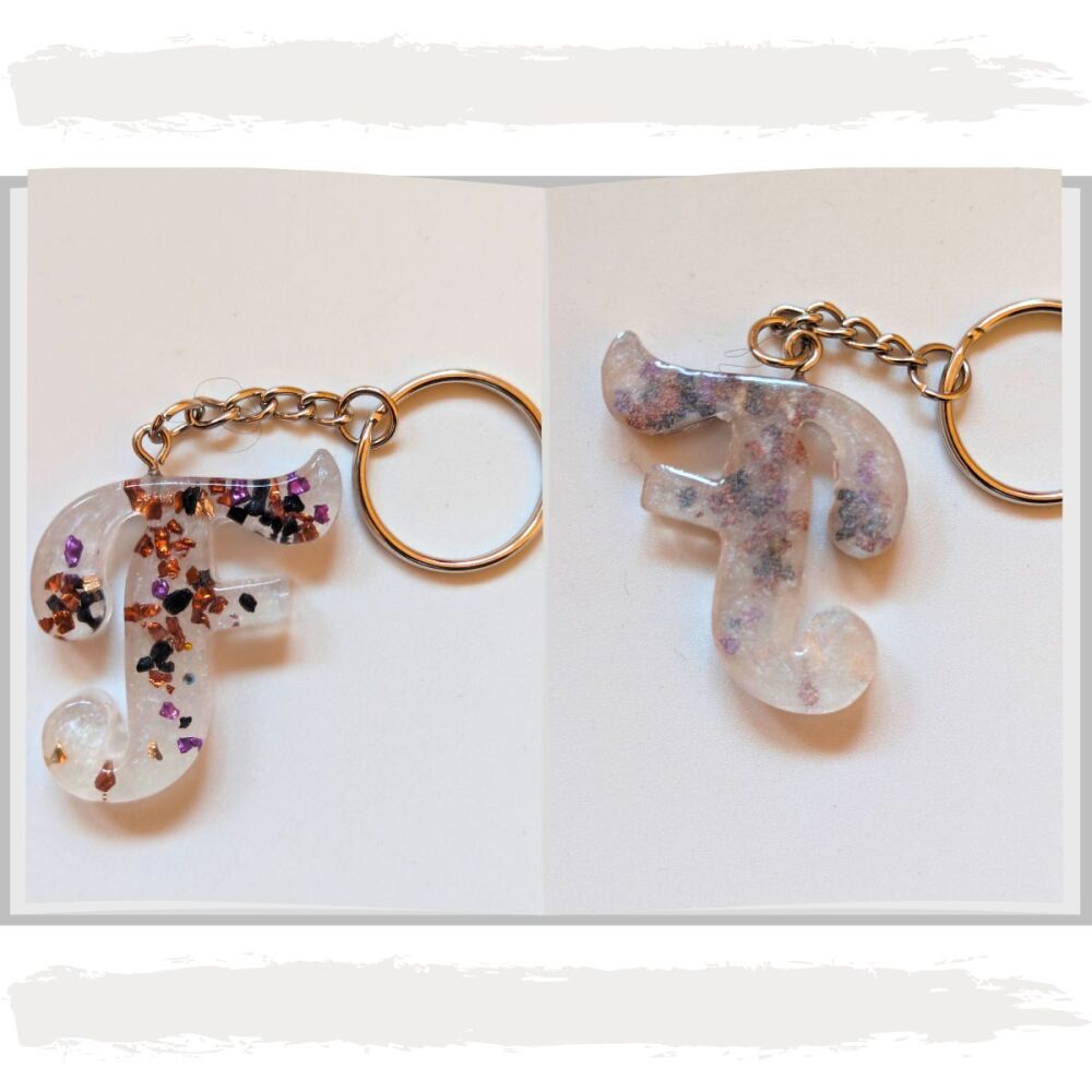 Keyring Letter F