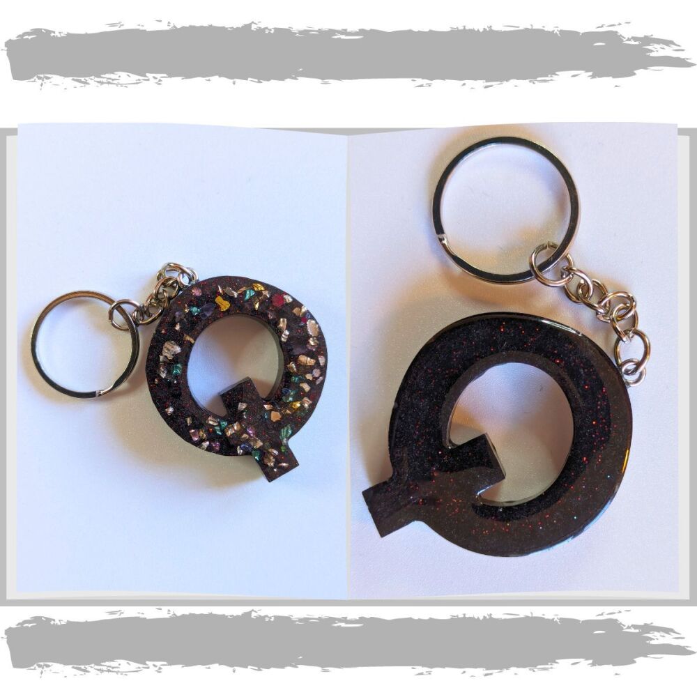Keyring Letter Q