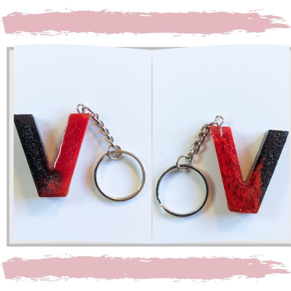 Keyring Letter V