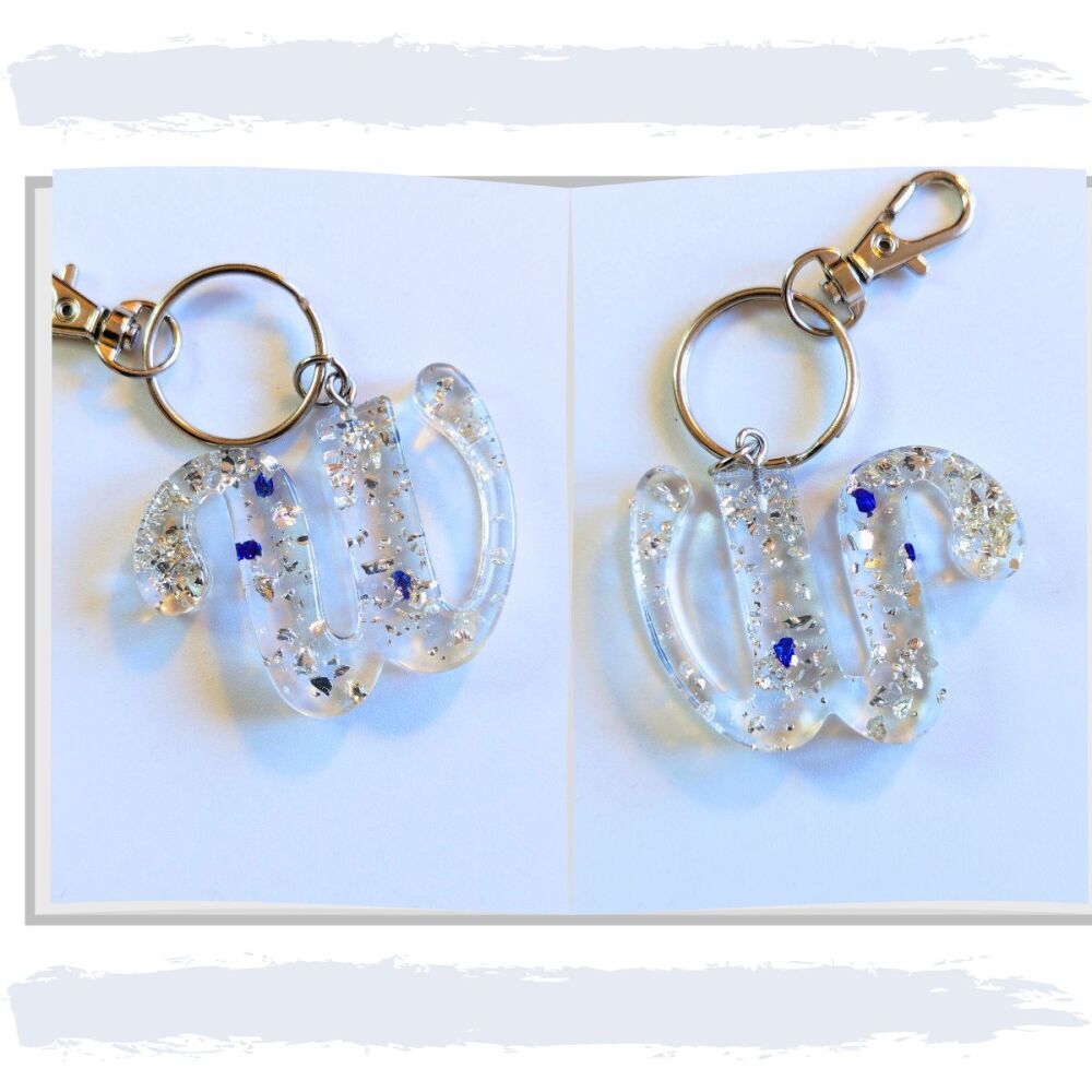 Keyring Letter W
