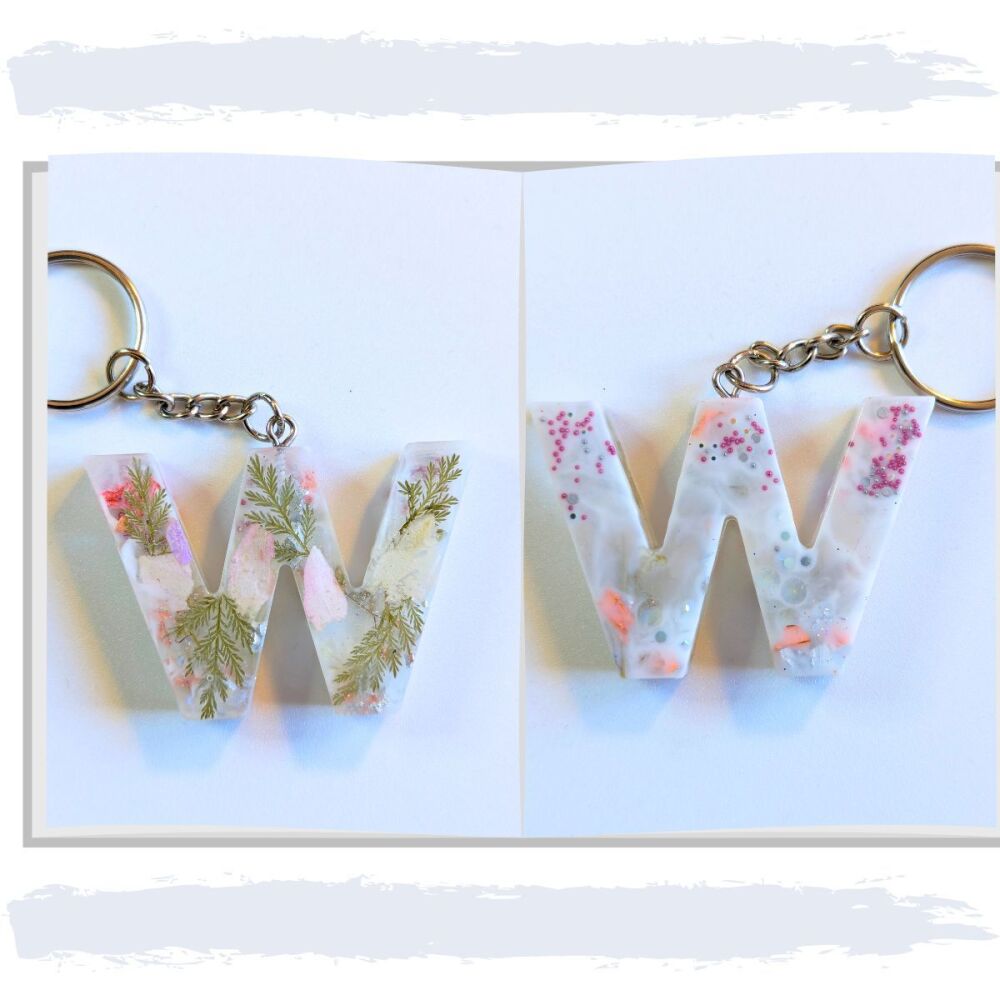 Keyring Letter W