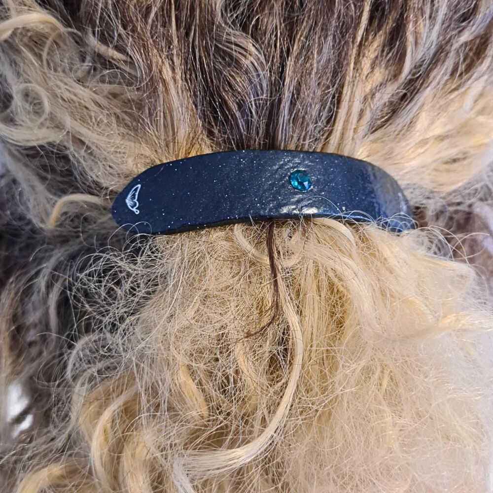 Extra Large Black Hair Clip Barrette