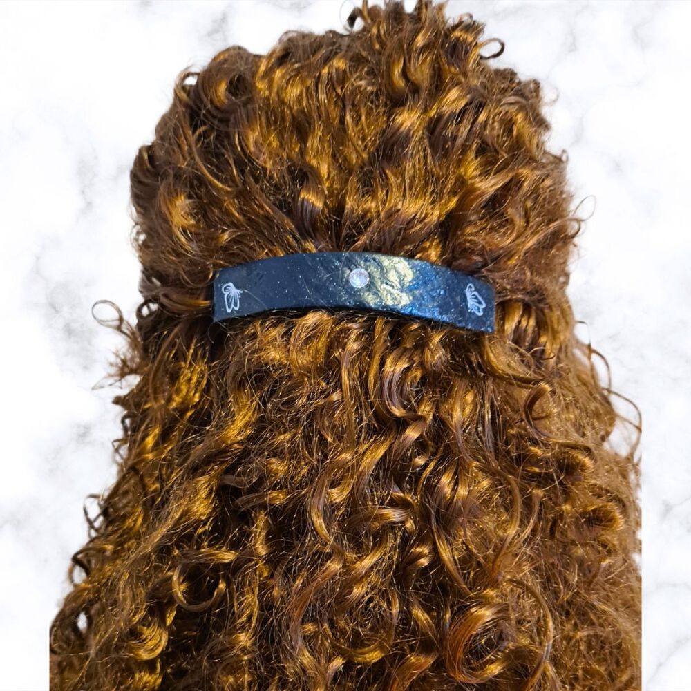 Extra Large Black Hair Clip Barrette