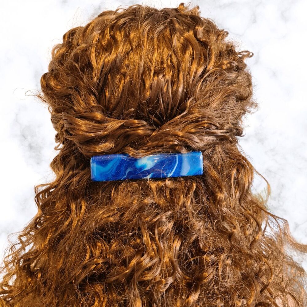 Dark Blue Hair Clip Barrette