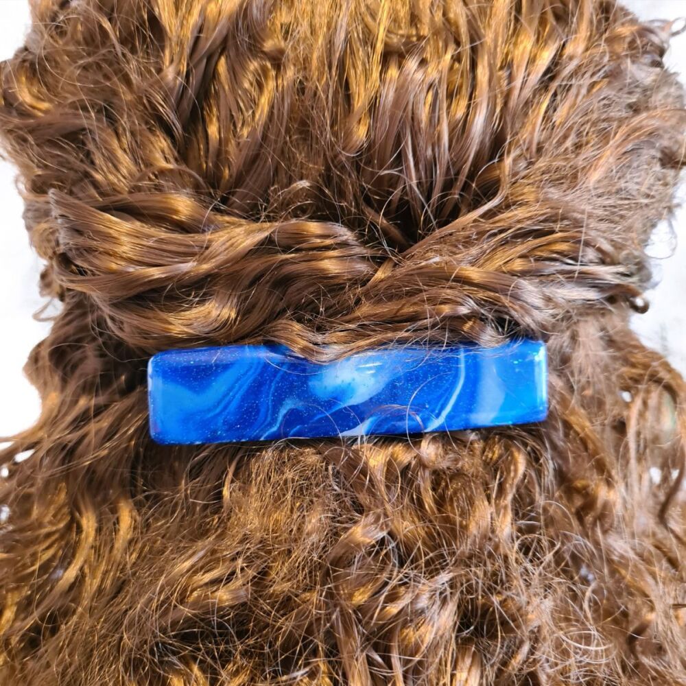 Dark Blue Hair Clip Barrette