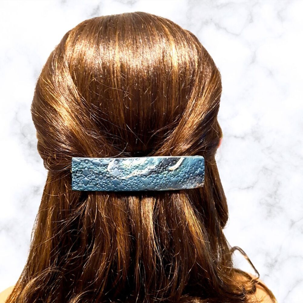 Grey multicoloured Hair Clip