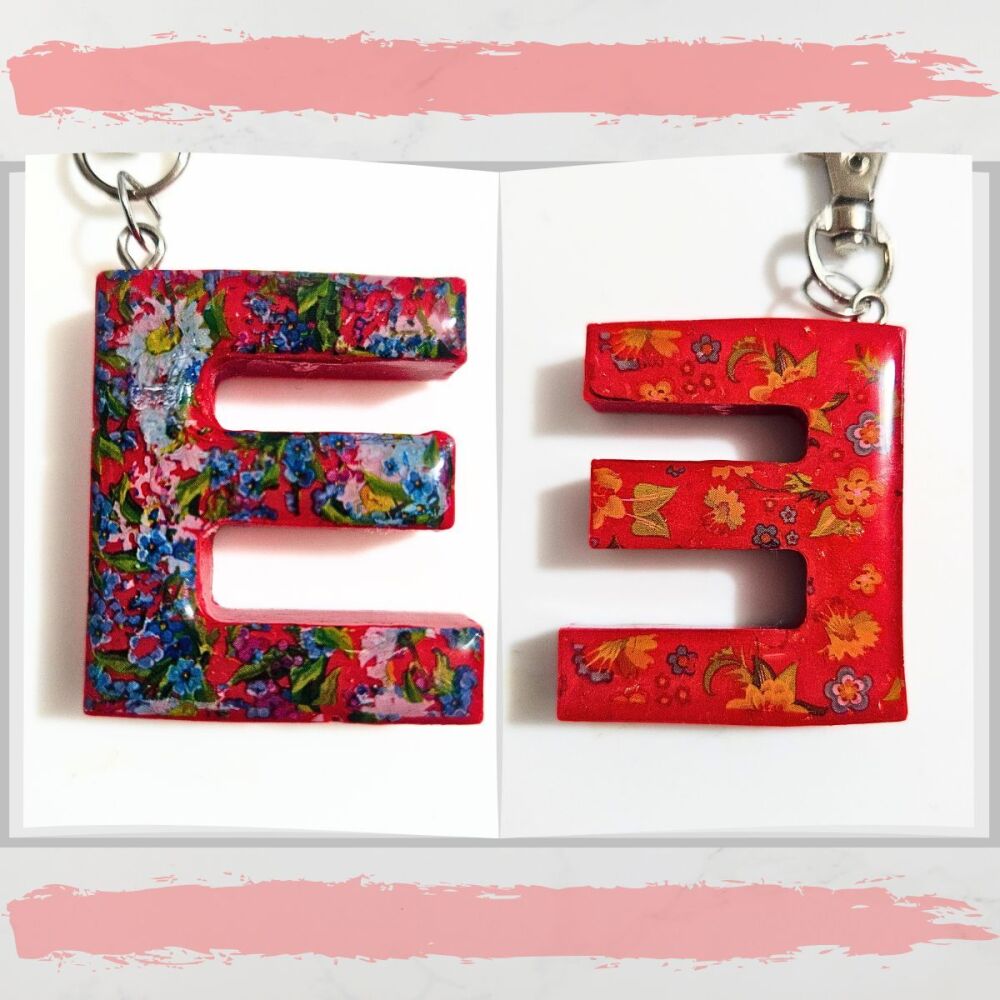 Keyring Letter E