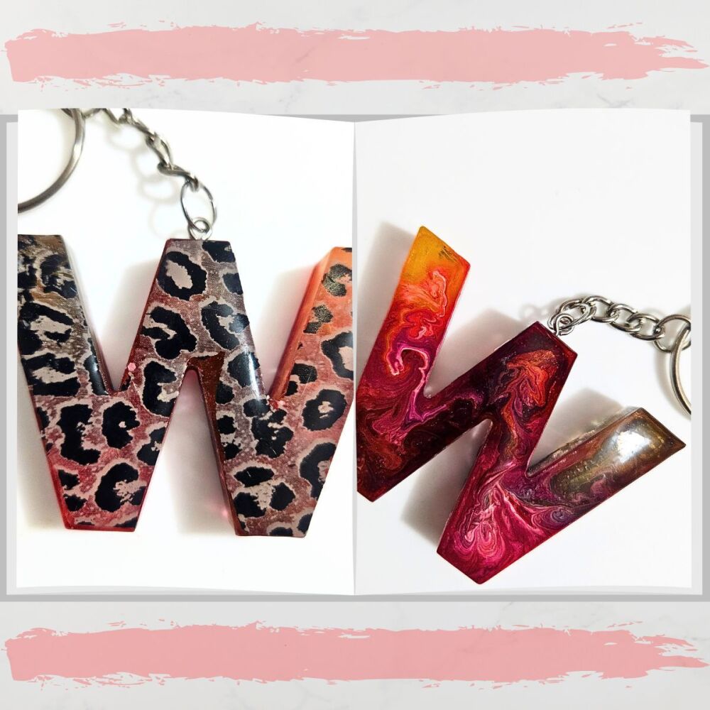 Keyring Letter W