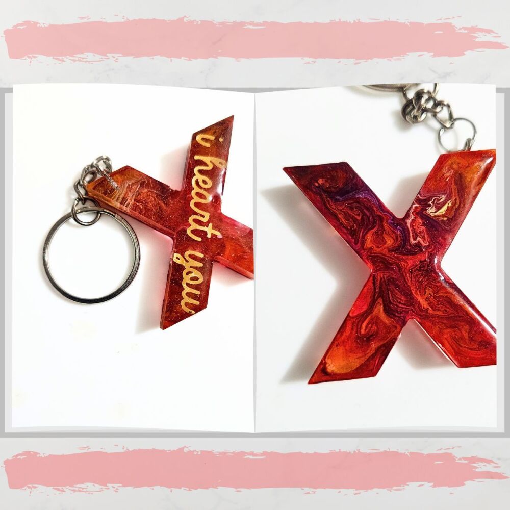 Keyring Letter X
