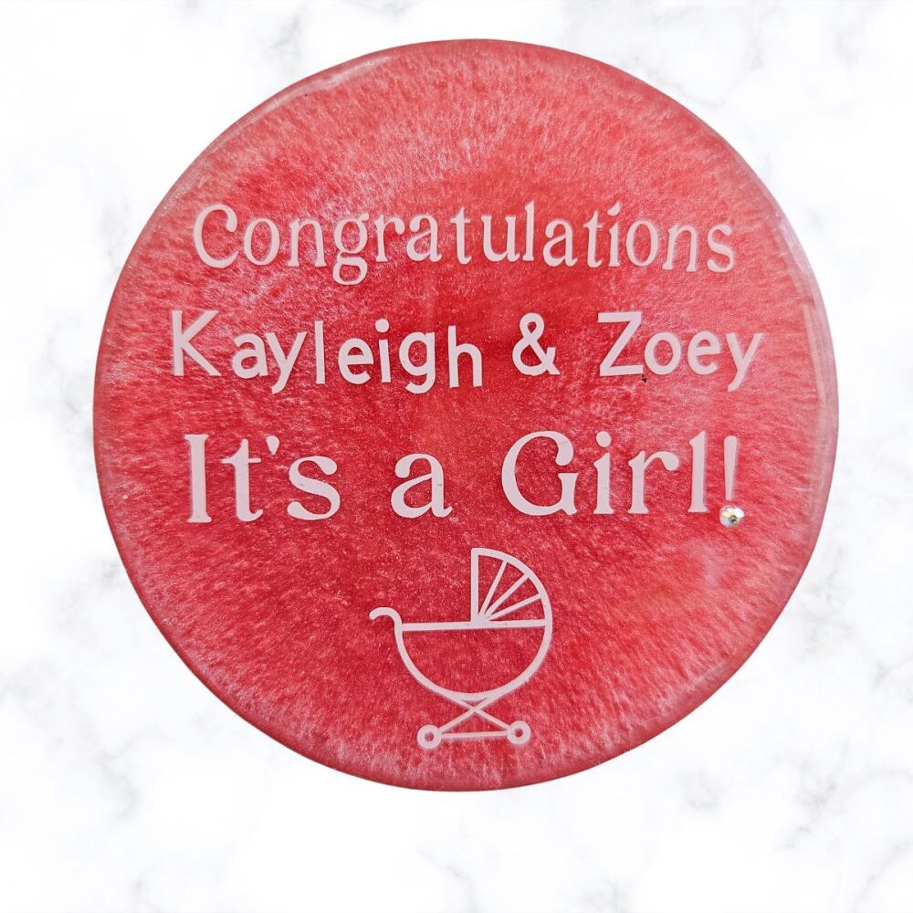 Gender Reveal Memorabilia - It's a Girl!