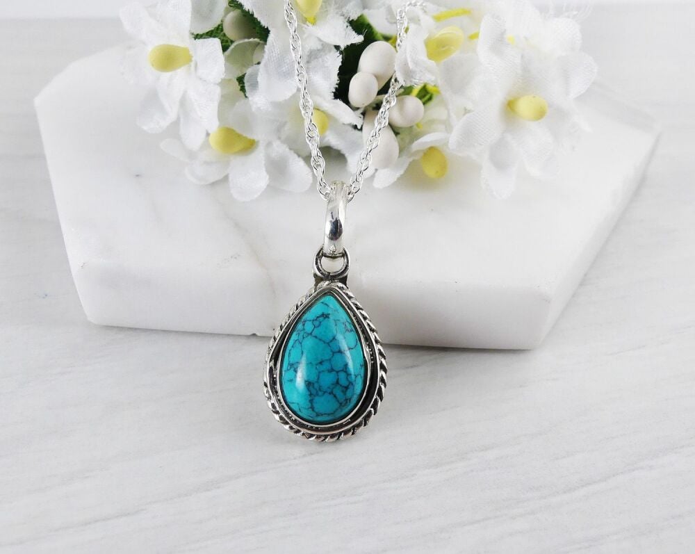 Turquoise Sterling Silver Pendant