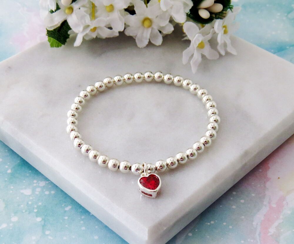 Ruby Charm Bracelet