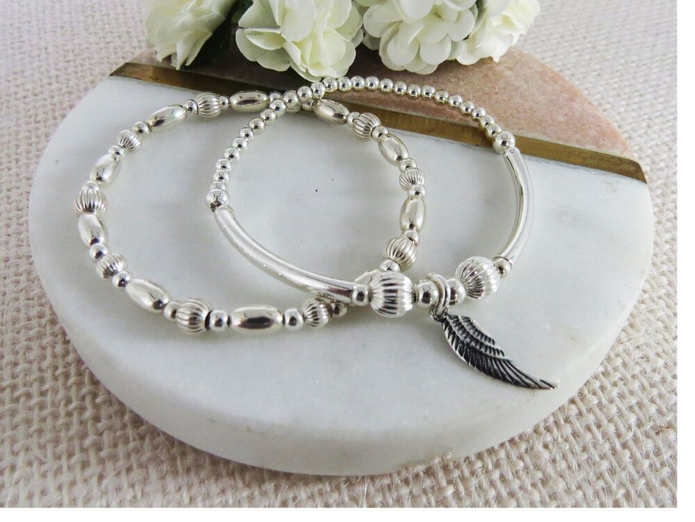 Angel Wing Charm Bracelet