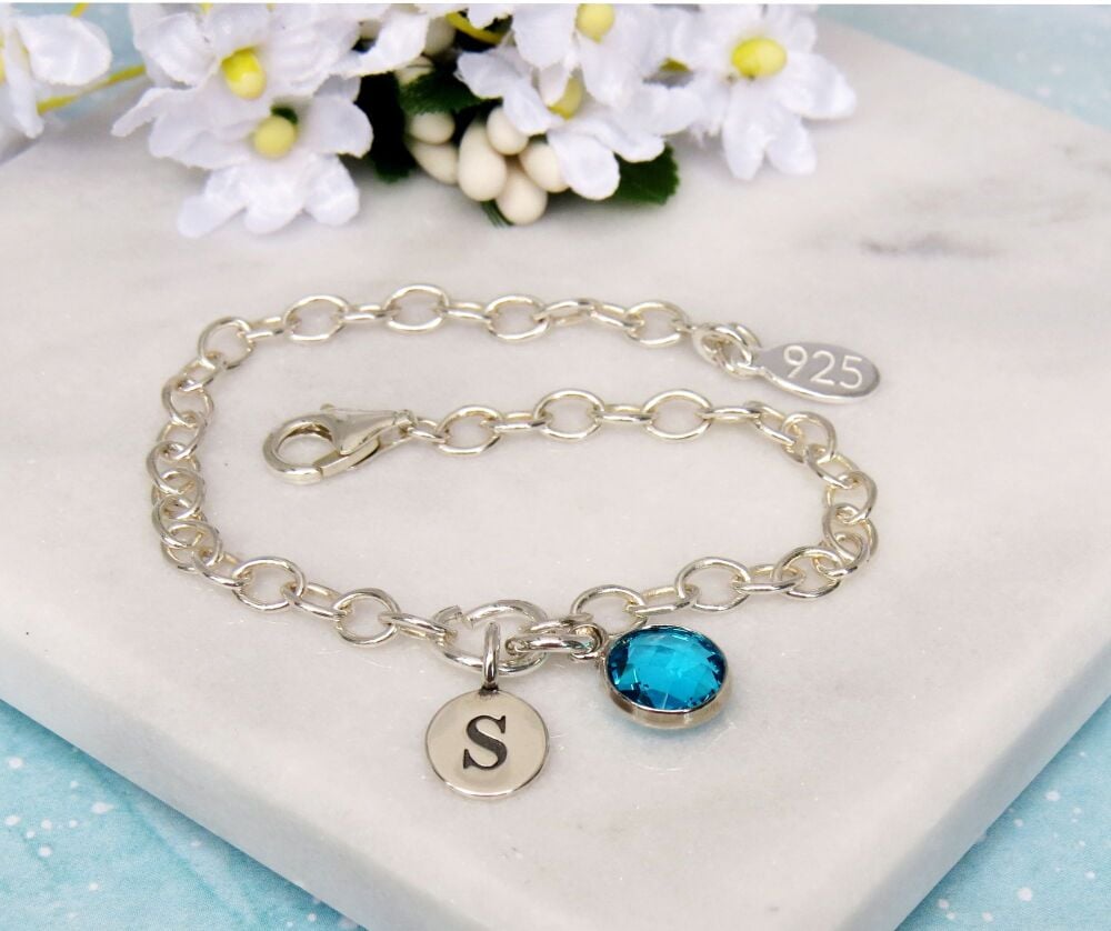 Daisy Initial Bracelet