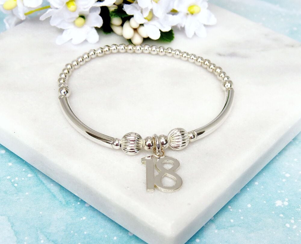 Silver Initial bracelet