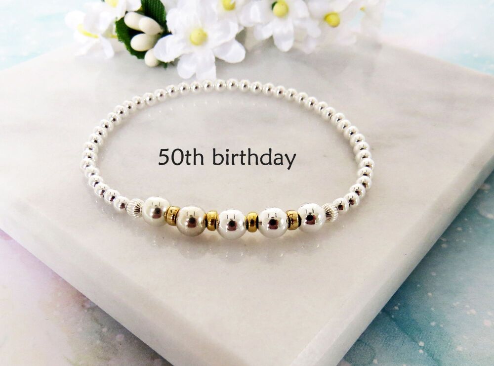40th birthday bracelet