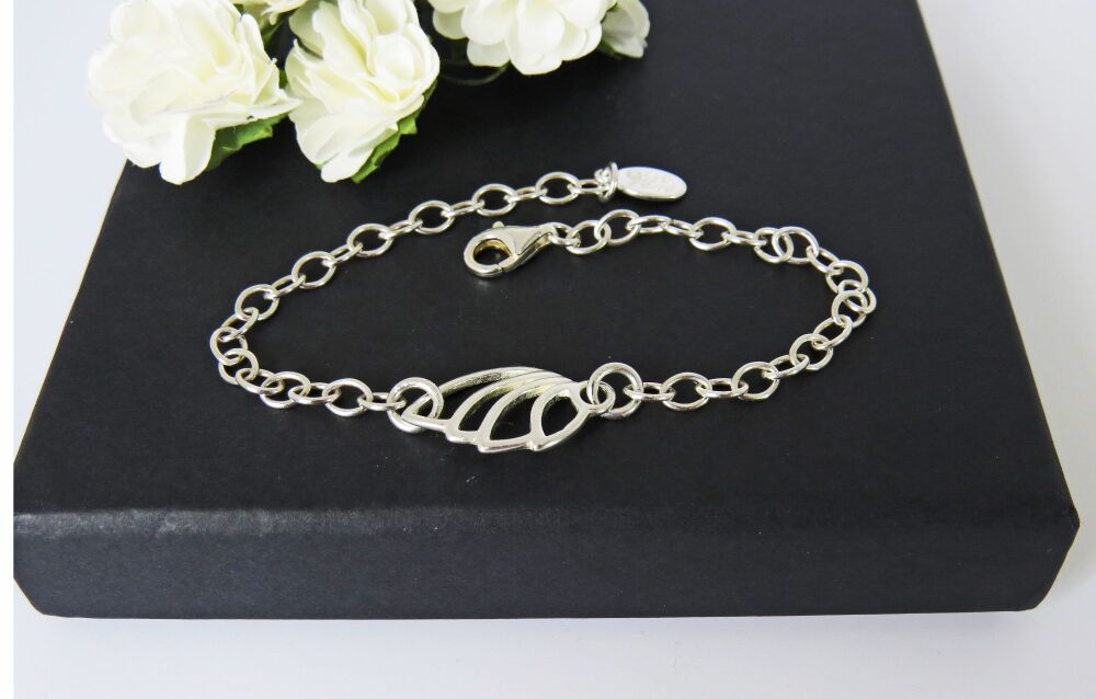 Ruby Gemstone Link Bracelet