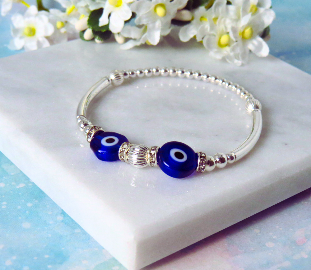 Blue Evil Eye Bracelet