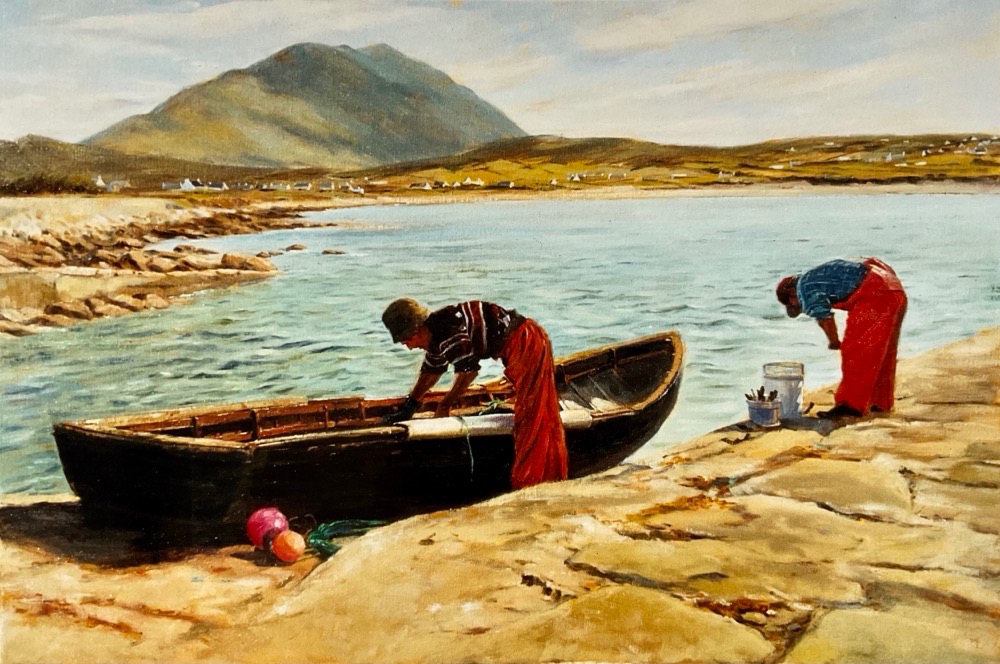 Fishermen at Dooagh, Achill Island.