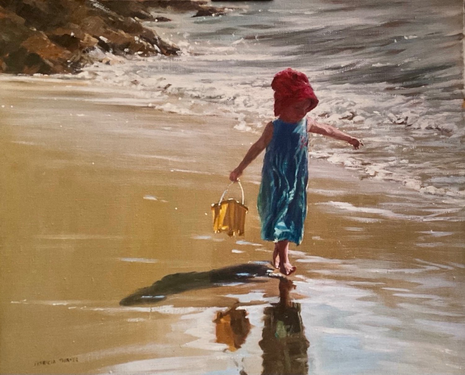 Red hat yellow bucket
