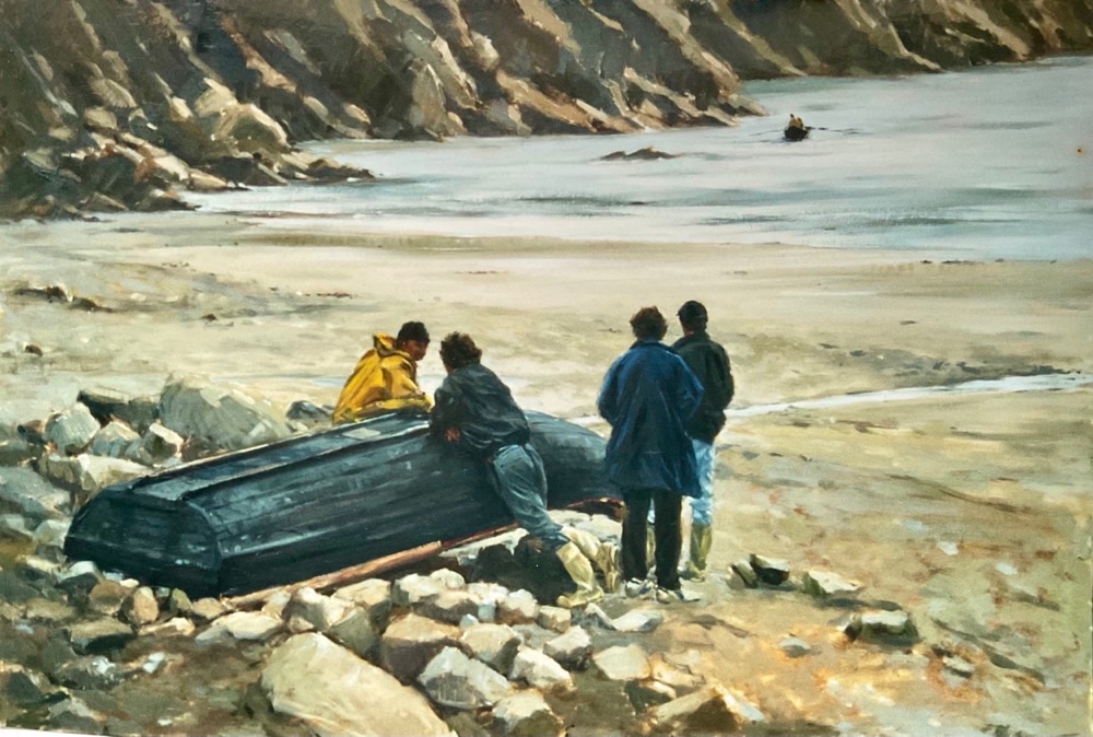 Waiting for the second boat Keem Bay Achill