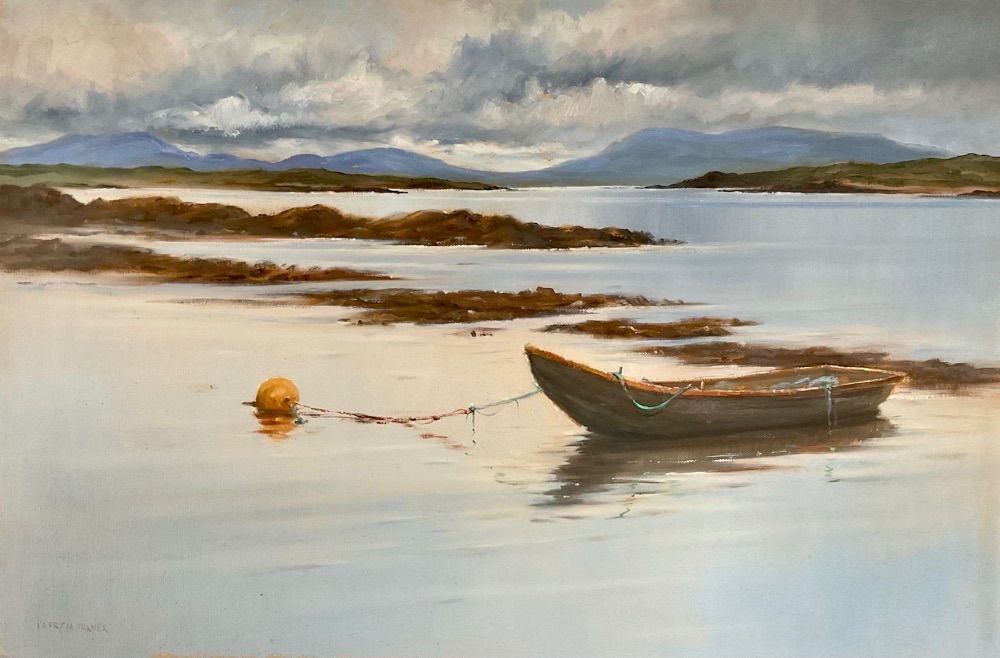 Drifting Currach Renvyle Connemara, Ireland, 20 x 28 inches (Unframed)
